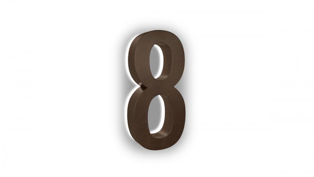 ABS Polymer Lumanumber 5" Bronze #8